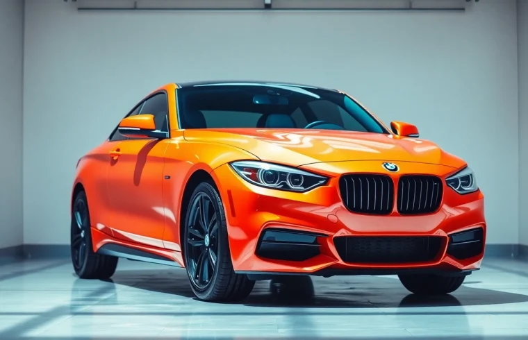 Transform your vehicle with PPF Chattanooga, showcasing a protective film on a gleaming car.